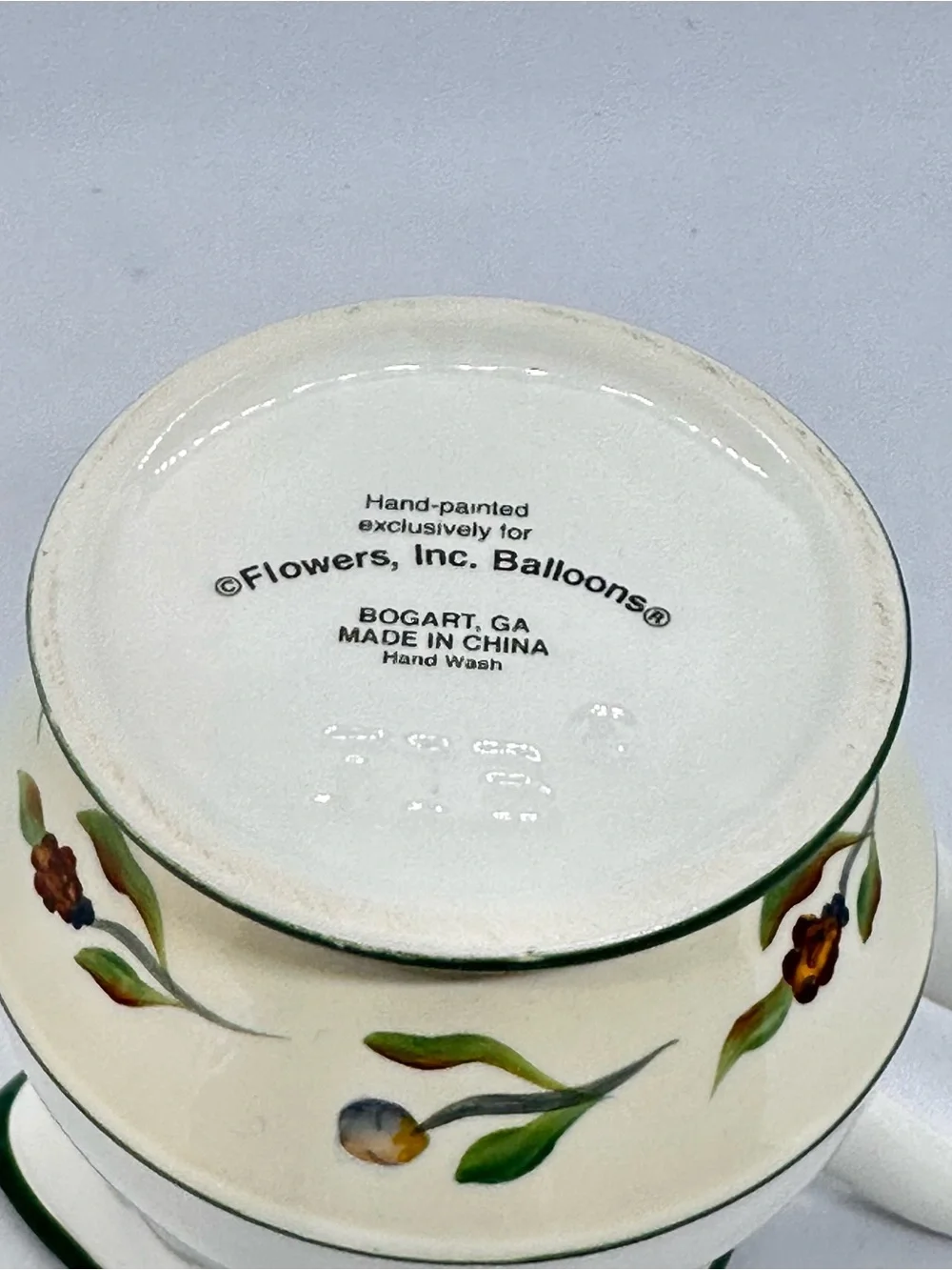 VTG Flowers Inc. Balloons Hand Painted Magnolia Creamer 4 1/8